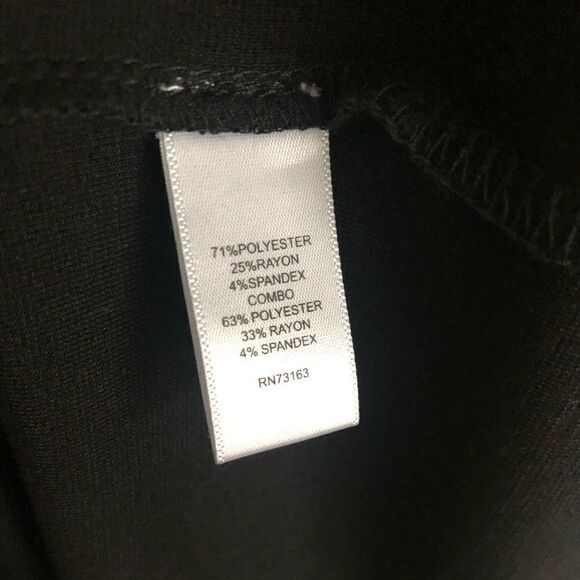 Spense Cowl Neck Sleeveless Dress Black Size 10P - Picture 5 of 6